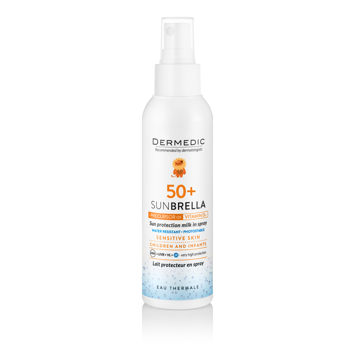 Sun protection milk in spray SPF 50+ for children over 6 months of age